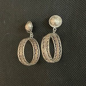 Sterling silver earrings hoops
